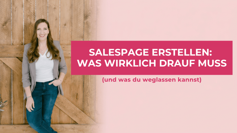 Salespage erstellen