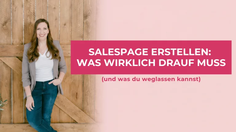 Salespage erstellen