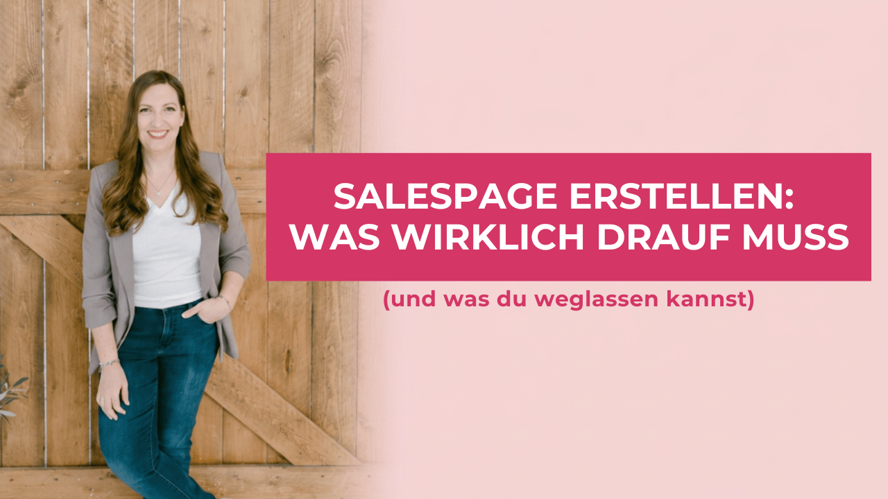 Salespage erstellen
