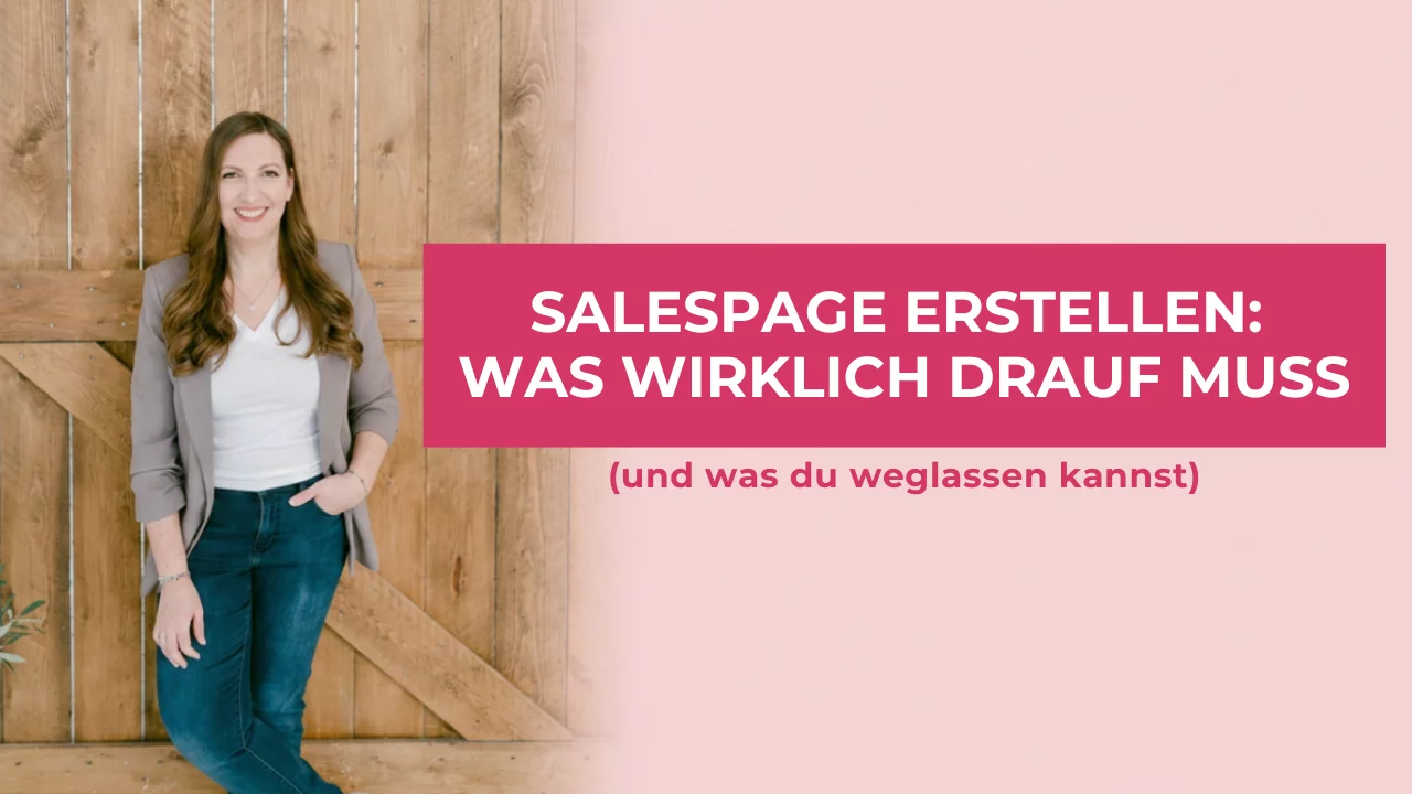 Salespage erstellen