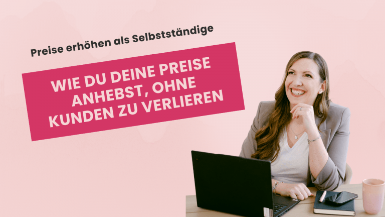 Preise erhöhen Selbstständige